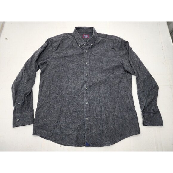 UNTUCKit Other - UnTuckit Mens 100% Cotton Long Sleeve Button Down Flannel Shirt Gray Size XL